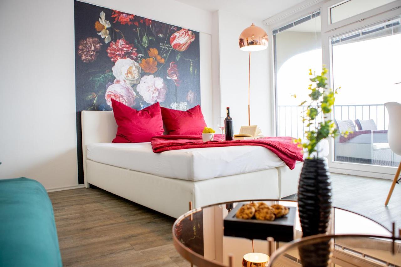 Modernes Apartment Mit Tollem Blick Ueber Die Stadt Augsburg Bagian luar foto